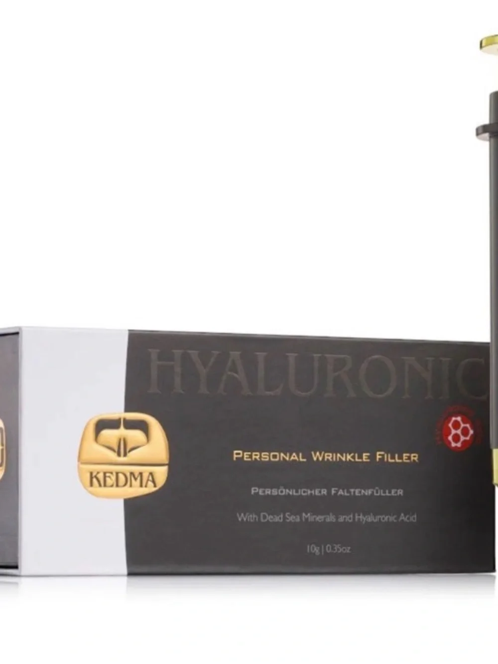Kedma Personal Wrinkle Filler Device in Black and Gold